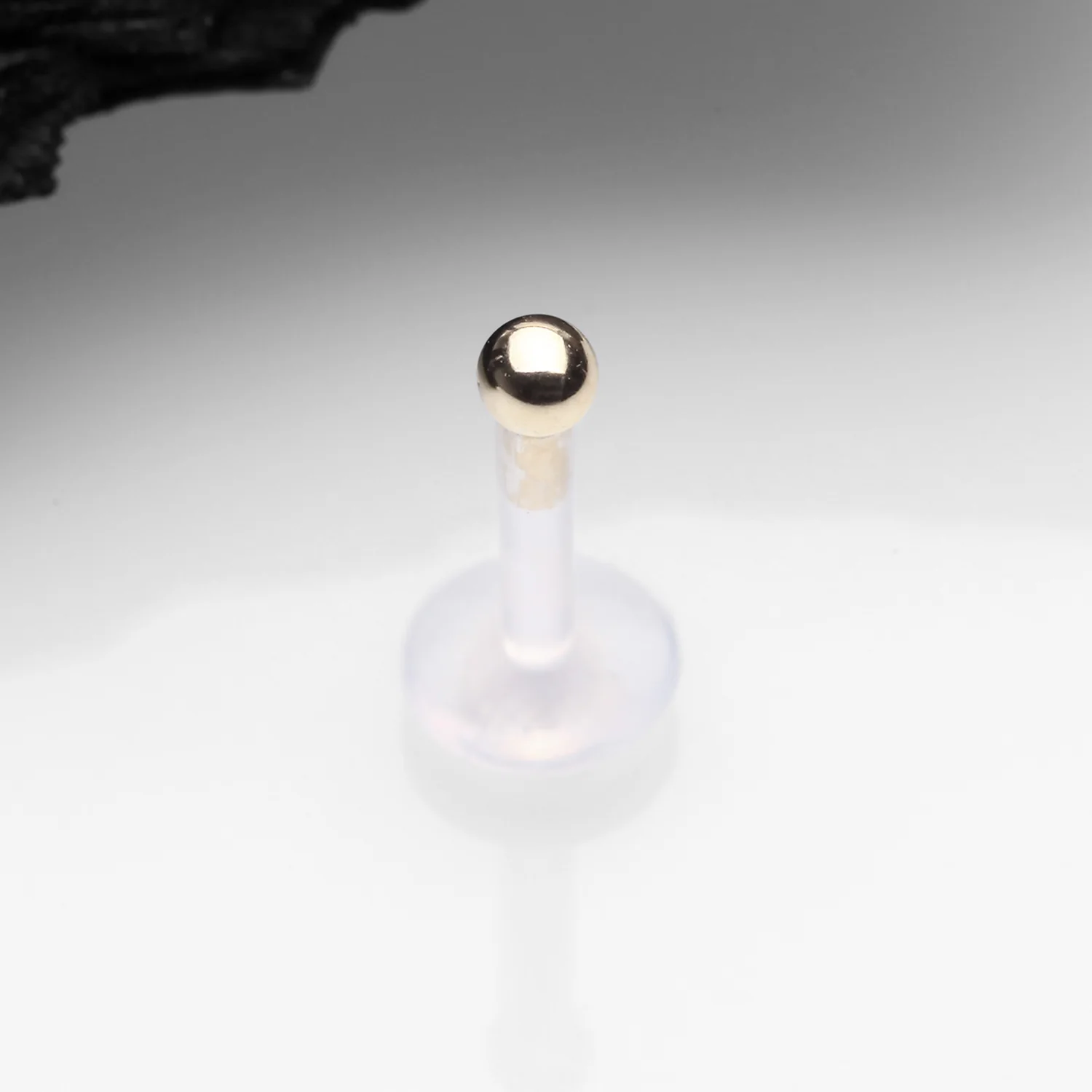 14 Karat Gold Push-In Ball Top Bio-Flex Labret - Image 2