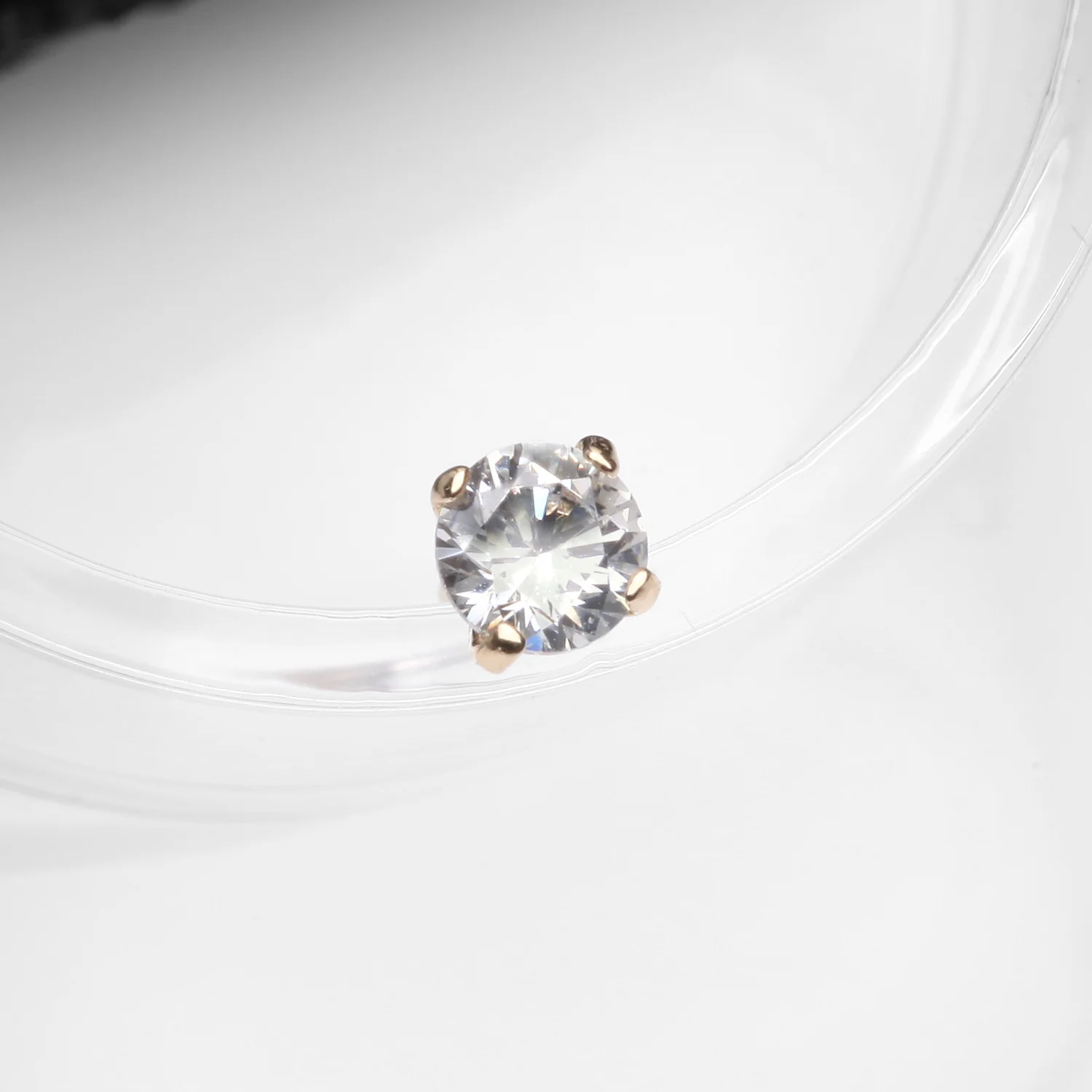 14 Karat Gold OneFit Threadless Prong Set Gem Top Part - Image 2