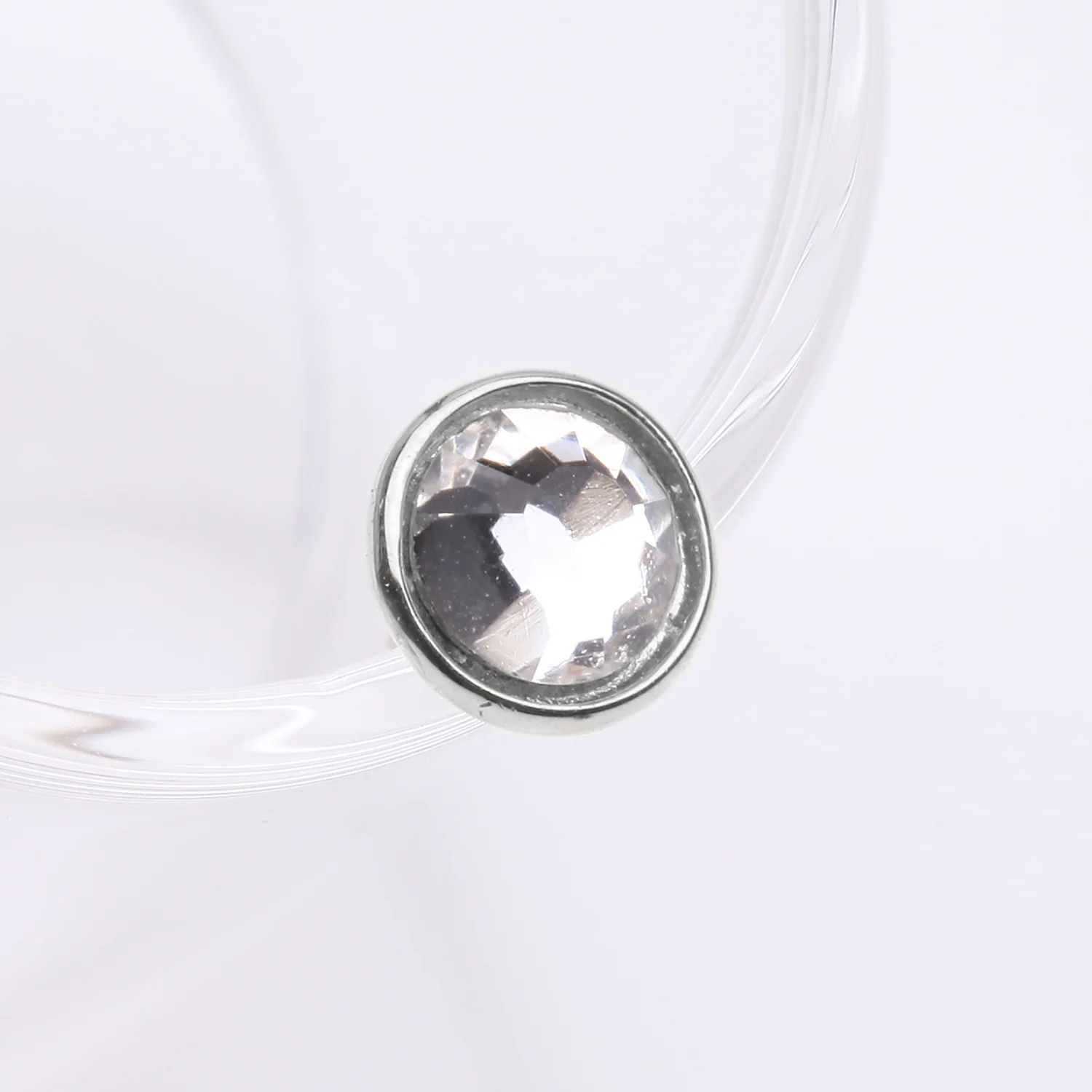 14 Karat White Gold OneFit Threadless Bezel Gem Top Part - Image 2
