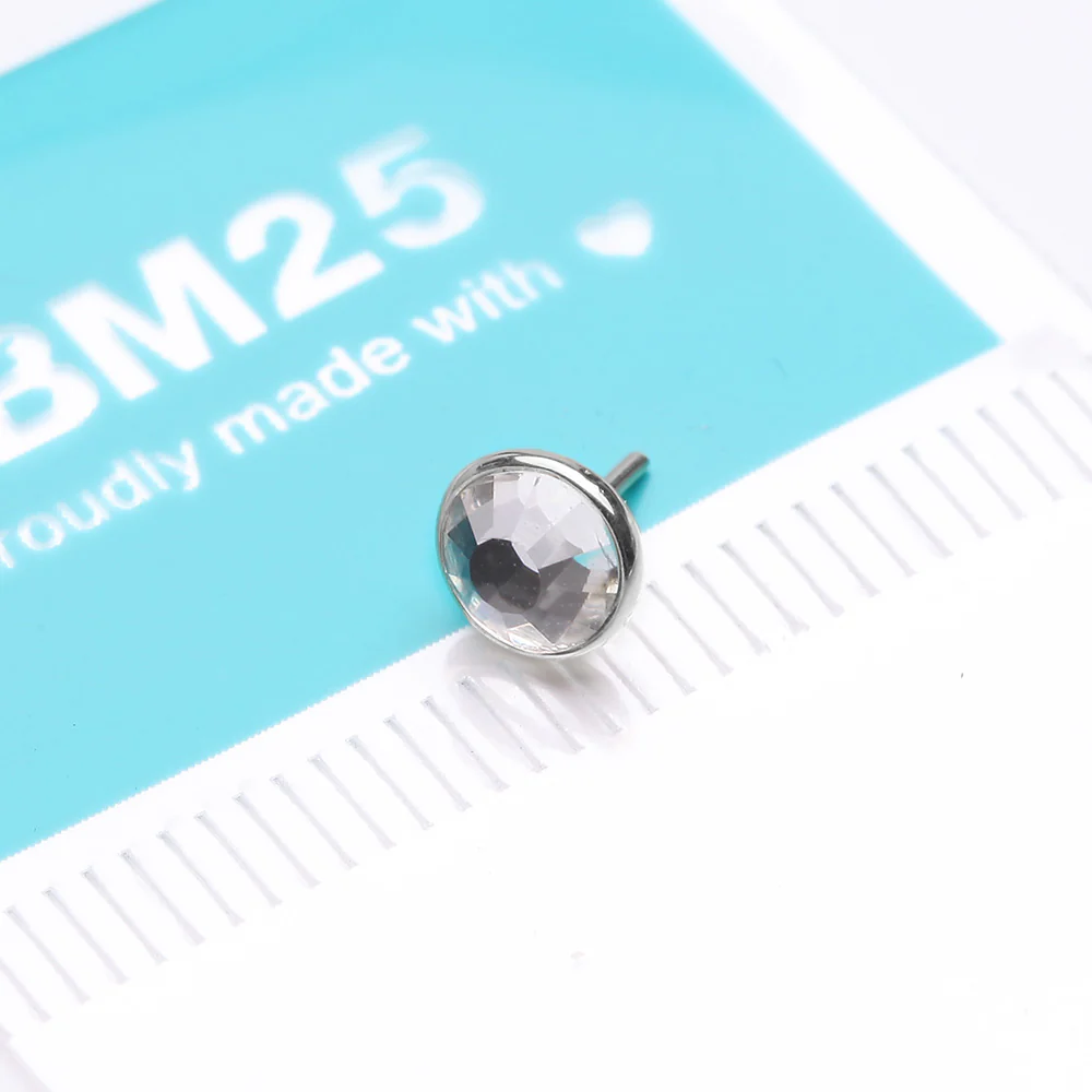 14 Karat White Gold OneFit Threadless Bezel Gem Top Part - Image 4