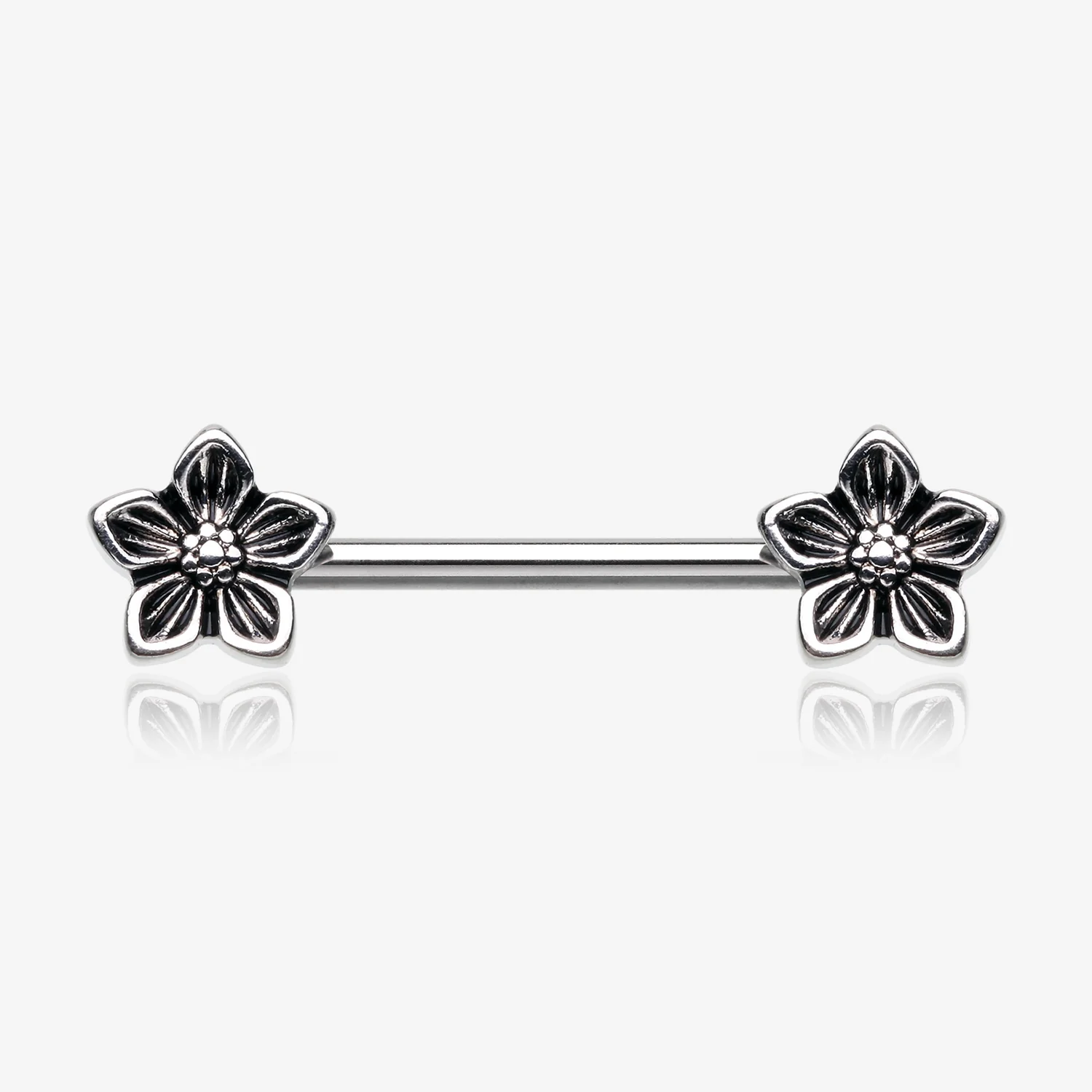 A Pair of Antique Wildflower Nipple Barbell