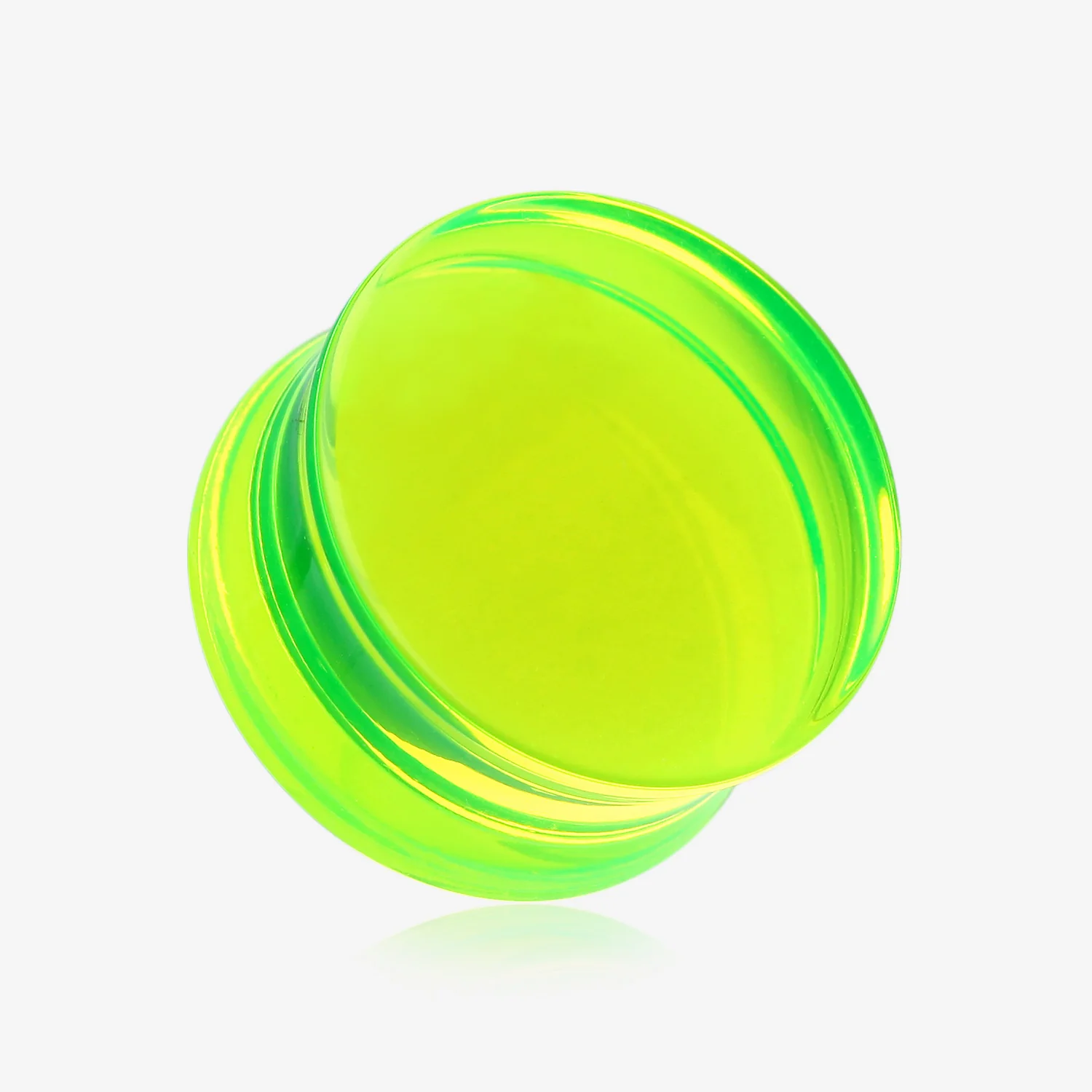 A Pair of Basic UV Acrylic Double Flared Ear Gauge Plug