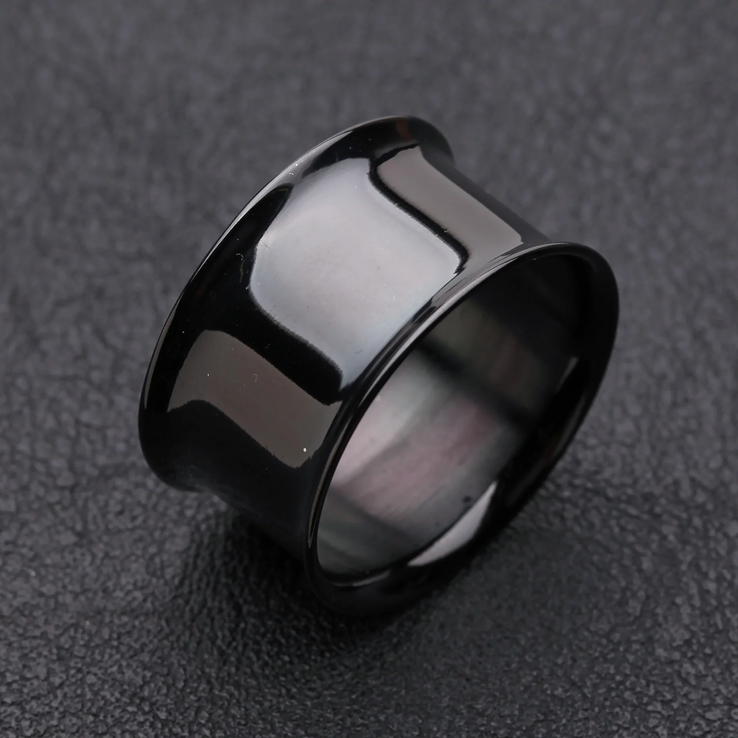 A Pair of Blackline Steel Double Flared Ear Gauge Flesh Tunnel Plug - Image 2