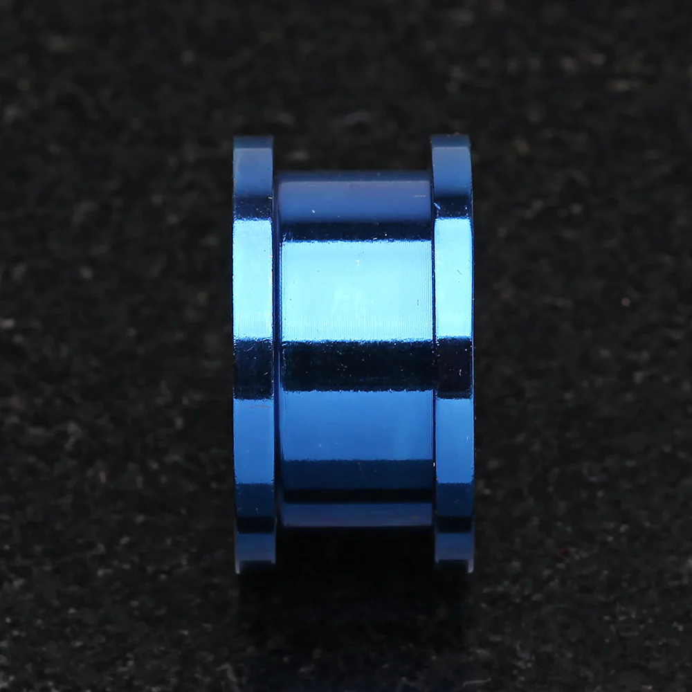 A Pair of Colorline Steel Screw-Fit Ear Gauge Tunnel Plug - Image 4