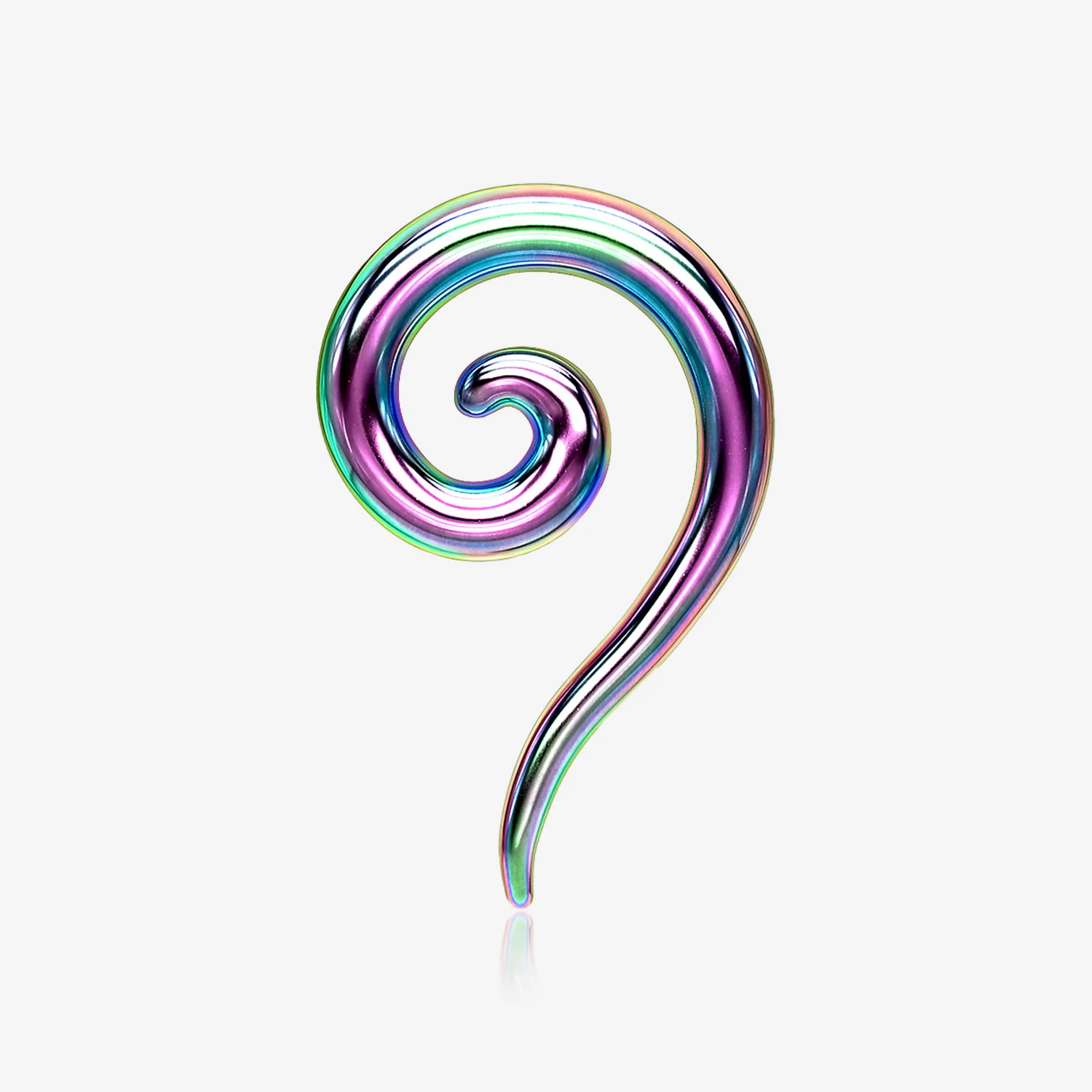 A Pair of Colorline Steel Spiral Tail Ear Weight Hanger Plug