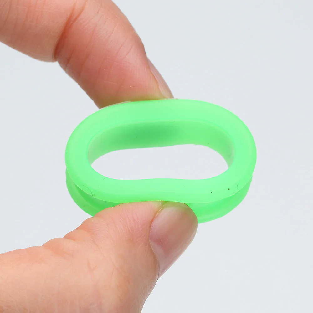 A Pair of Flexible Silicone Double Flared Ear Gauge Tunnel Plug - Image 3