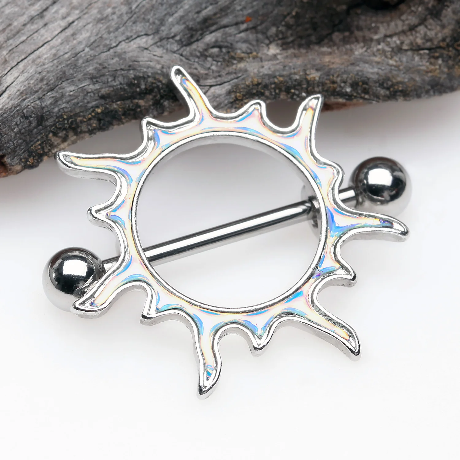 A Pair of Iridescent Revo Blazing Sun Nipple Shield - Image 2
