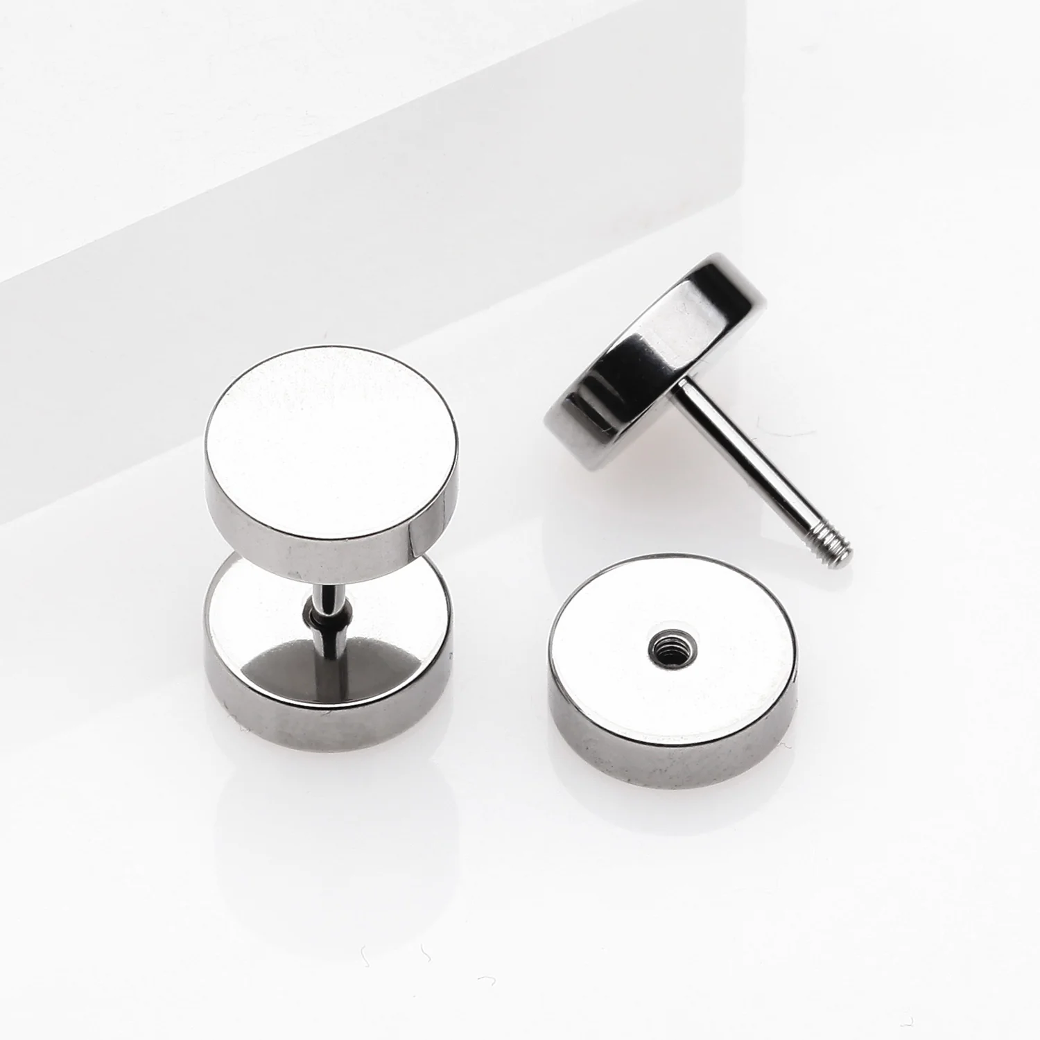A Pair of Metal Steel Fake Plug - Image 2