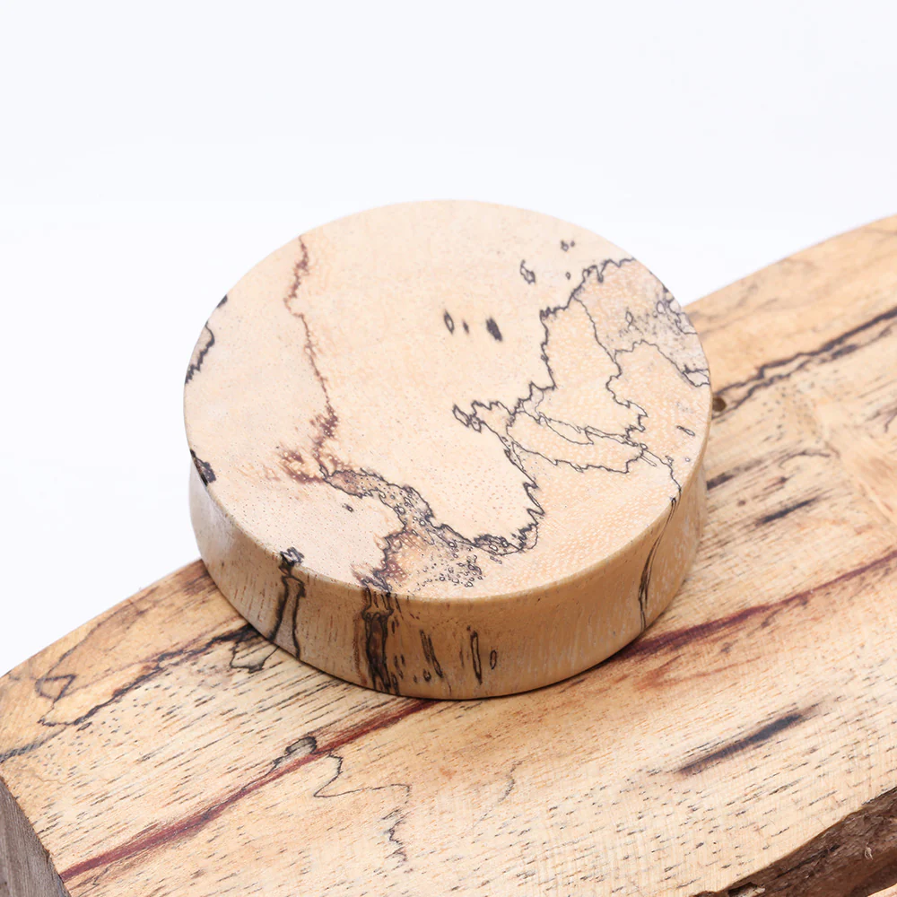 A Pair of Old Tamarind Wood Double Flared Plug - Image 4