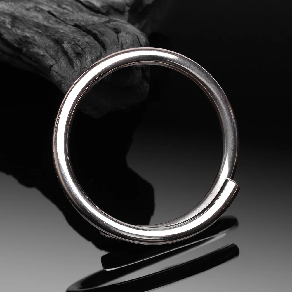 A Pair of Solid White Brass Spiral Hoop Ear Weight Hanger - Image 3