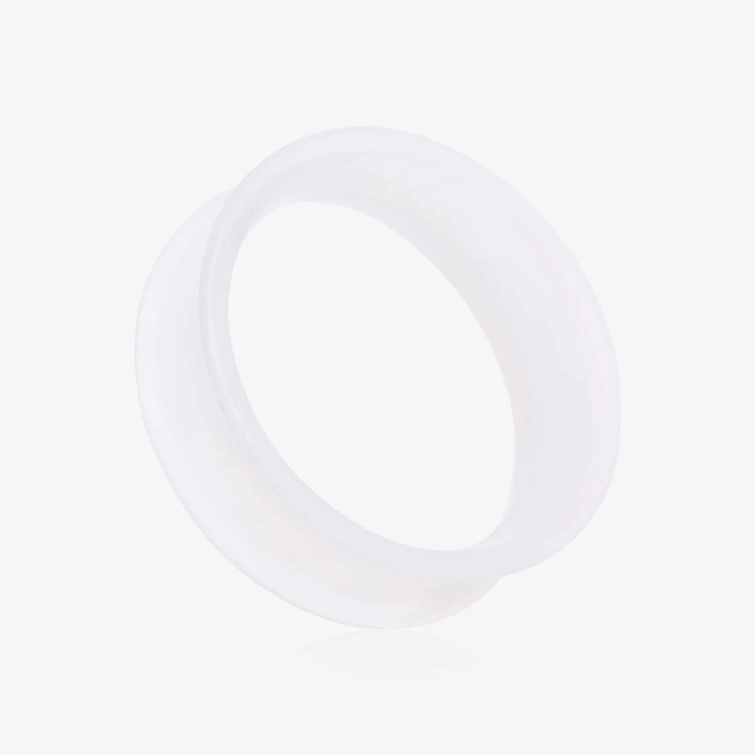 A Pair of Ultra Flexible Clear Silicone Double Flared Tunnel Plug