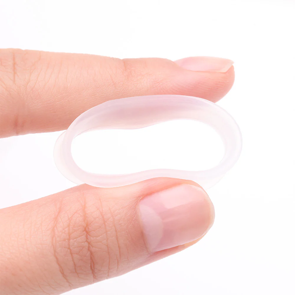 A Pair of Ultra Flexible Clear Silicone Double Flared Tunnel Plug - Image 4