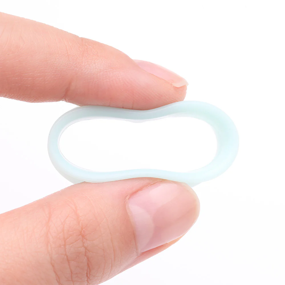 A Pair of Ultra Flexible Pastel Mint Silicone Double Flared Tunnel Plug - Image 4