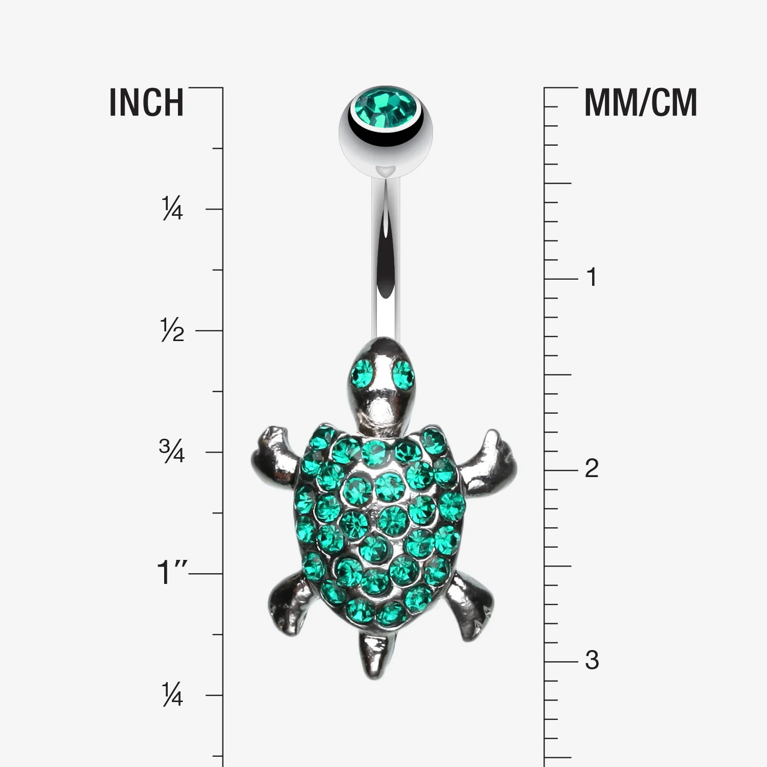 Adorable Turtle Dance Belly Ring - Image 2