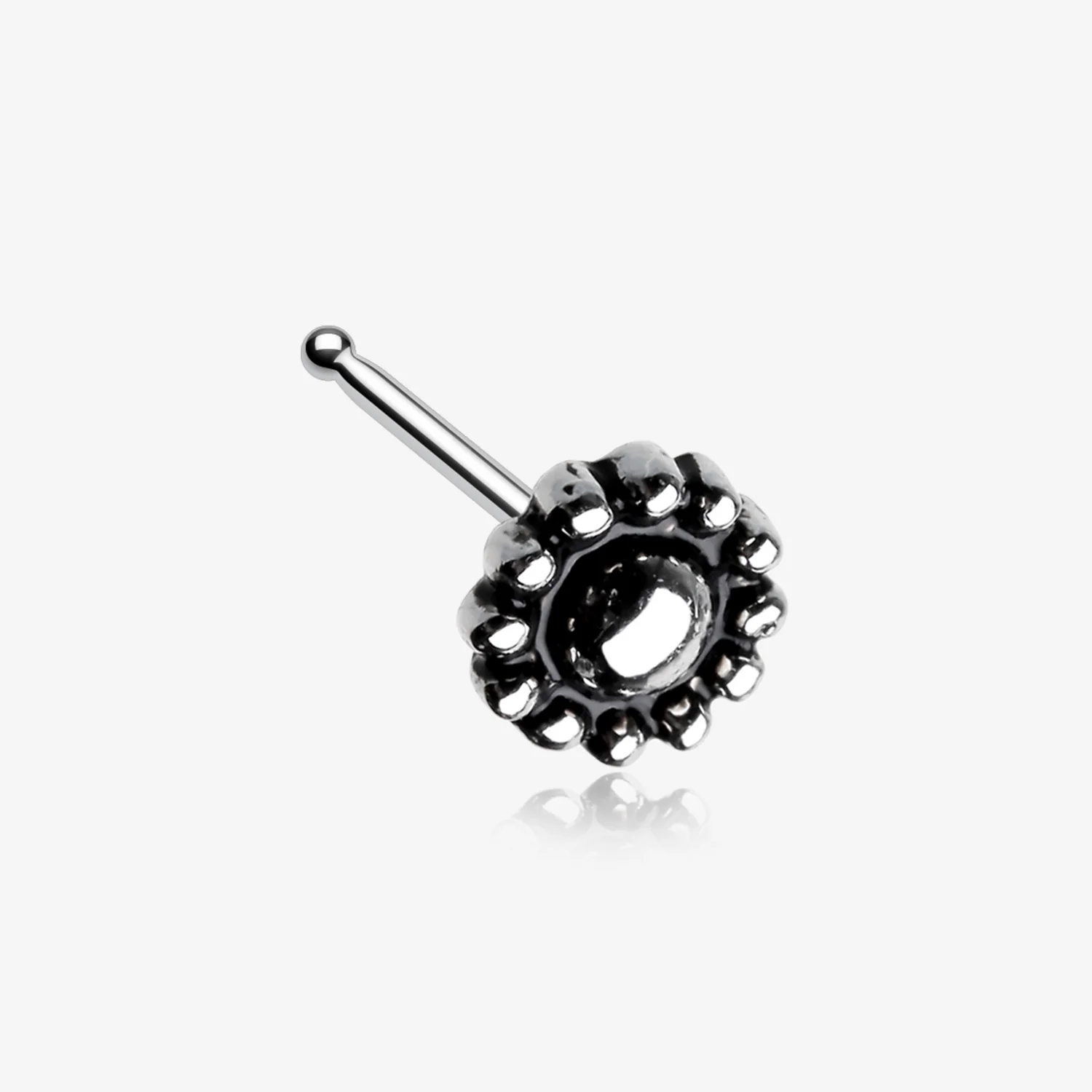Aira Ornate Filigree Icon Nose Stud Ring
