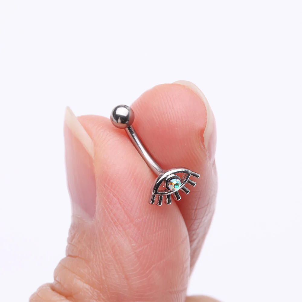 All Seeing Eye Sparkle Curved Barbell - Image 3