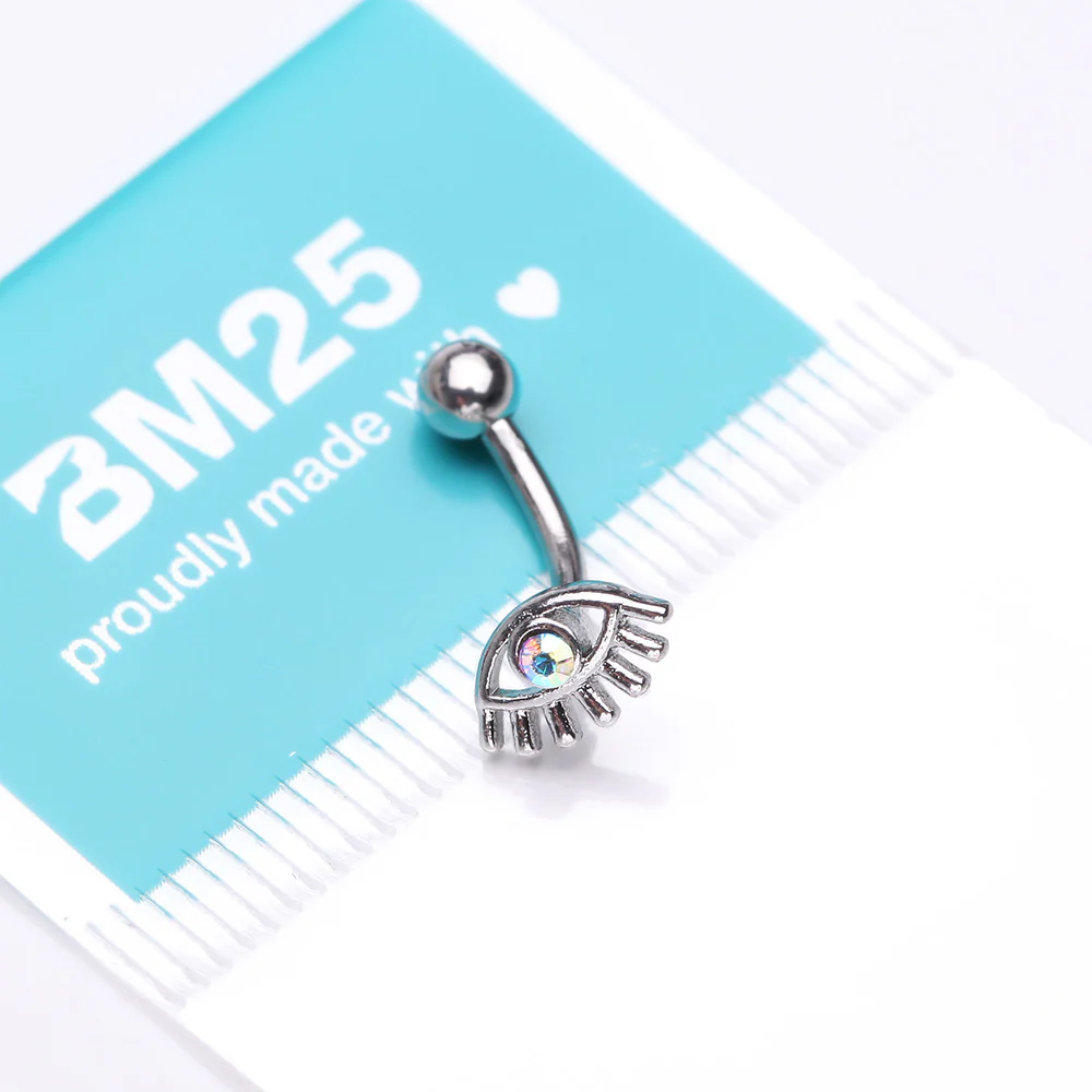 All Seeing Eye Sparkle Curved Barbell - Image 4
