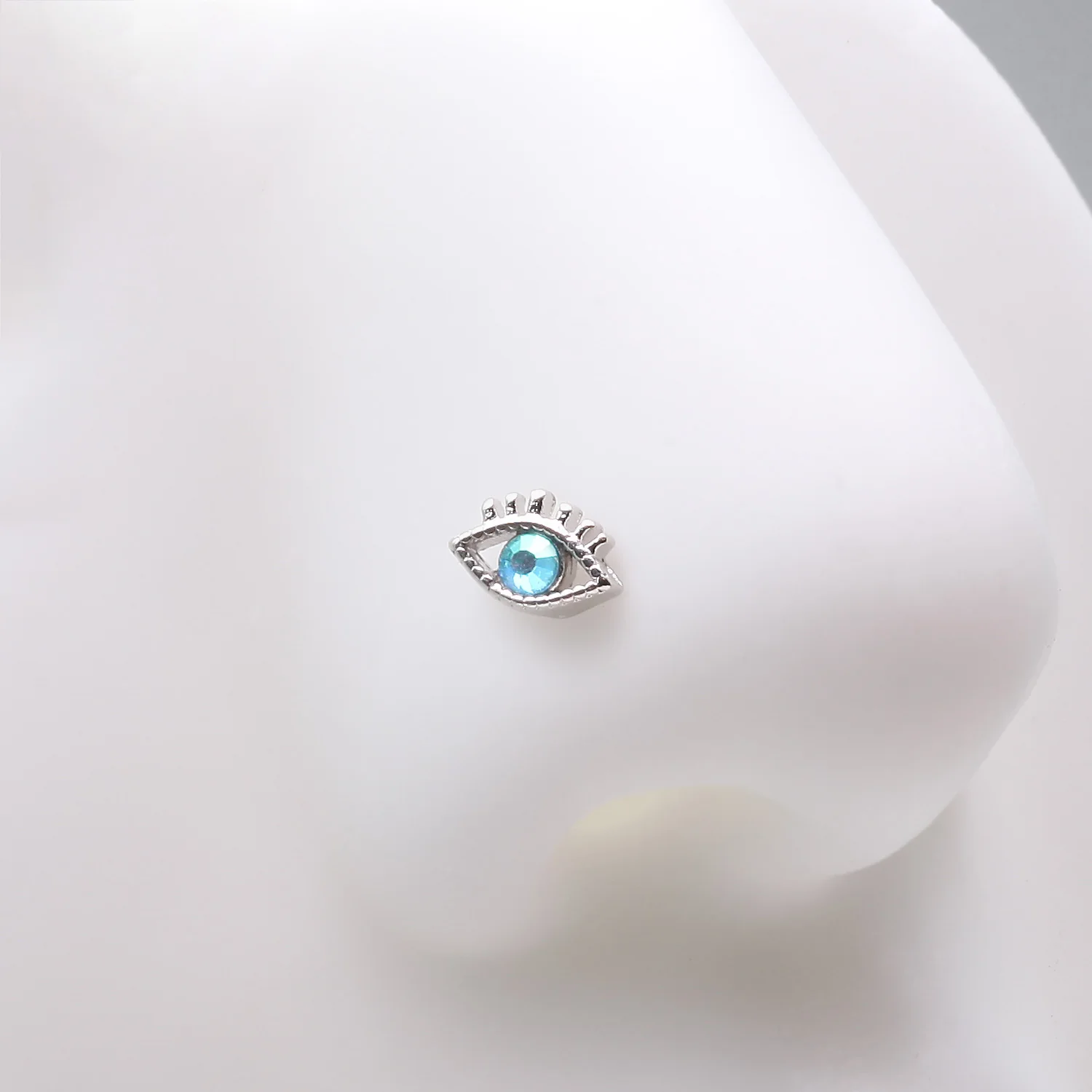 All Seeing Eye Sparkle Nose Stud Ring - Image 2