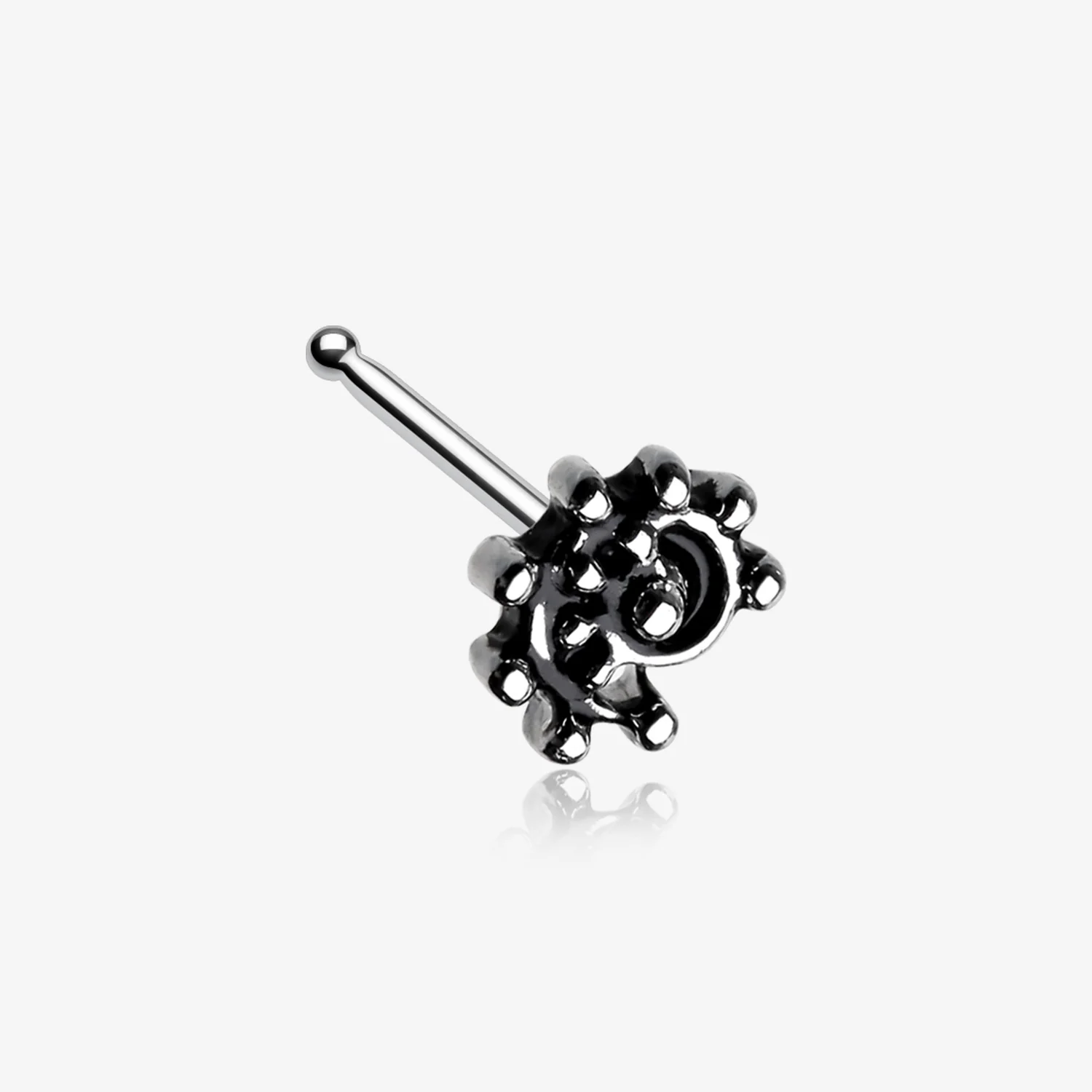 Ambro Swirl Filigree Icon Nose Stud Ring