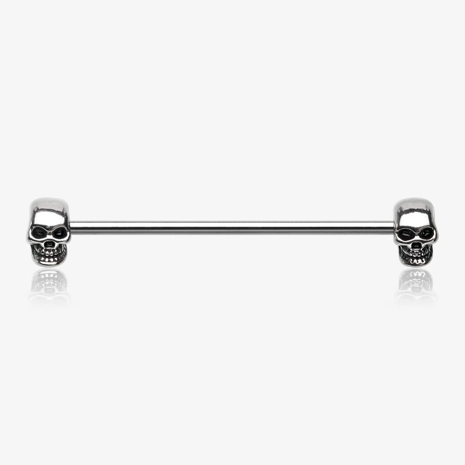 Apocalyptic Skull Industrial Barbell