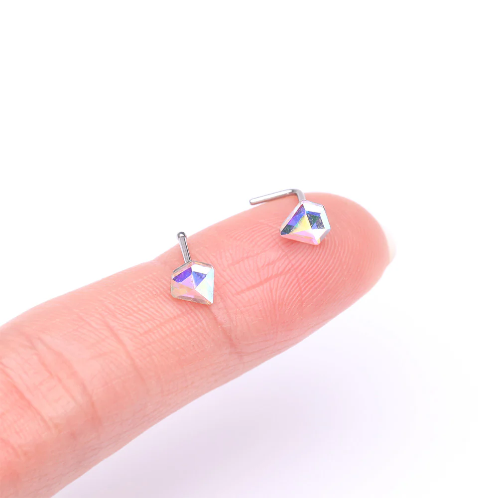 Aurora Diamond Icon Sparkle Nose Stud Ring - Image 3