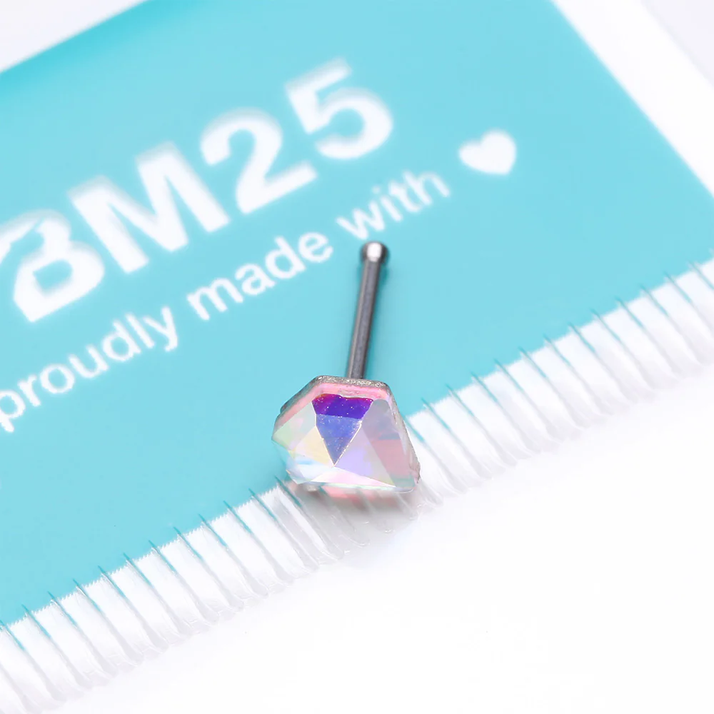 Aurora Diamond Icon Sparkle Nose Stud Ring - Image 4