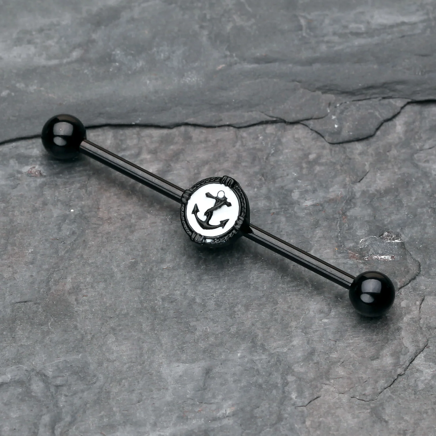 Blackline Anchor Rivet Industrial Barbell - Image 2