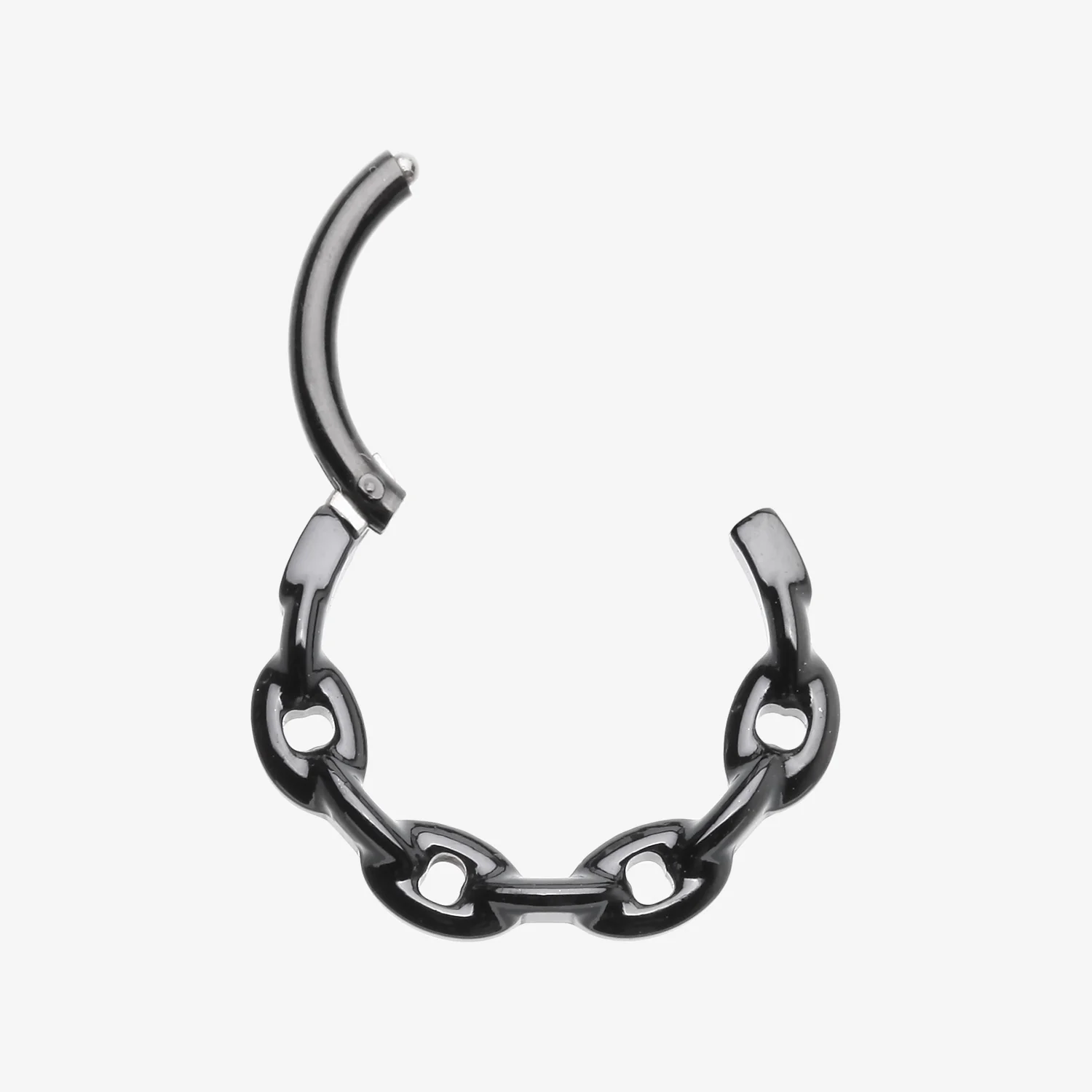 Blackline Chain Link V2 Clicker Hoop Ring - Image 2
