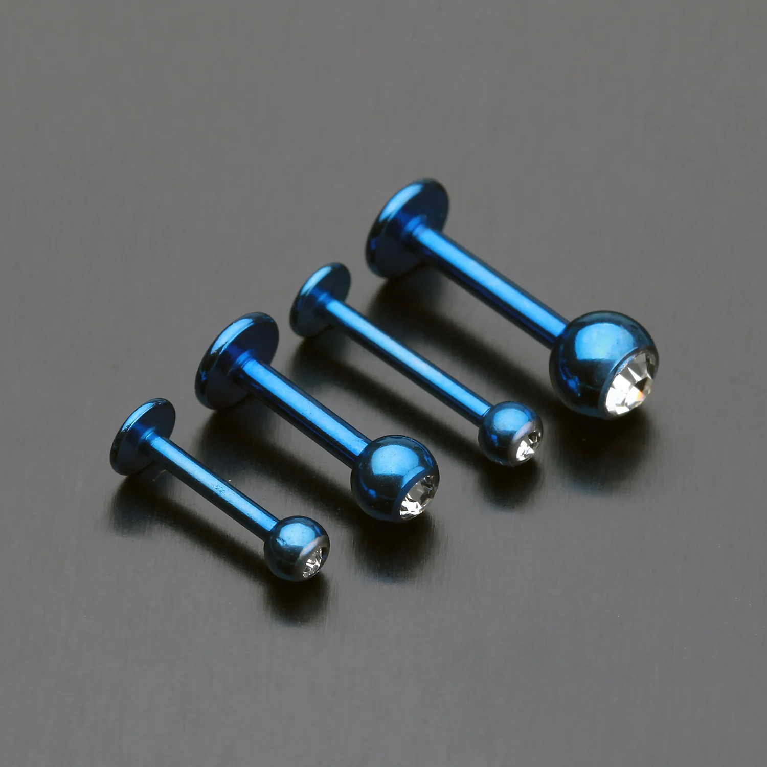 Colorline PVD Gem Ball Steel Labret - Image 2