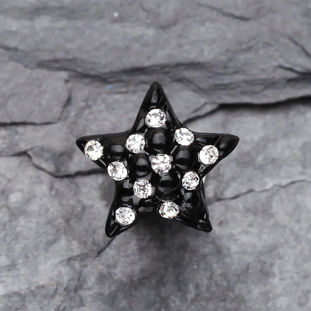 Blackline Star Multi-Gem Cartilage Earring* - Image 3
