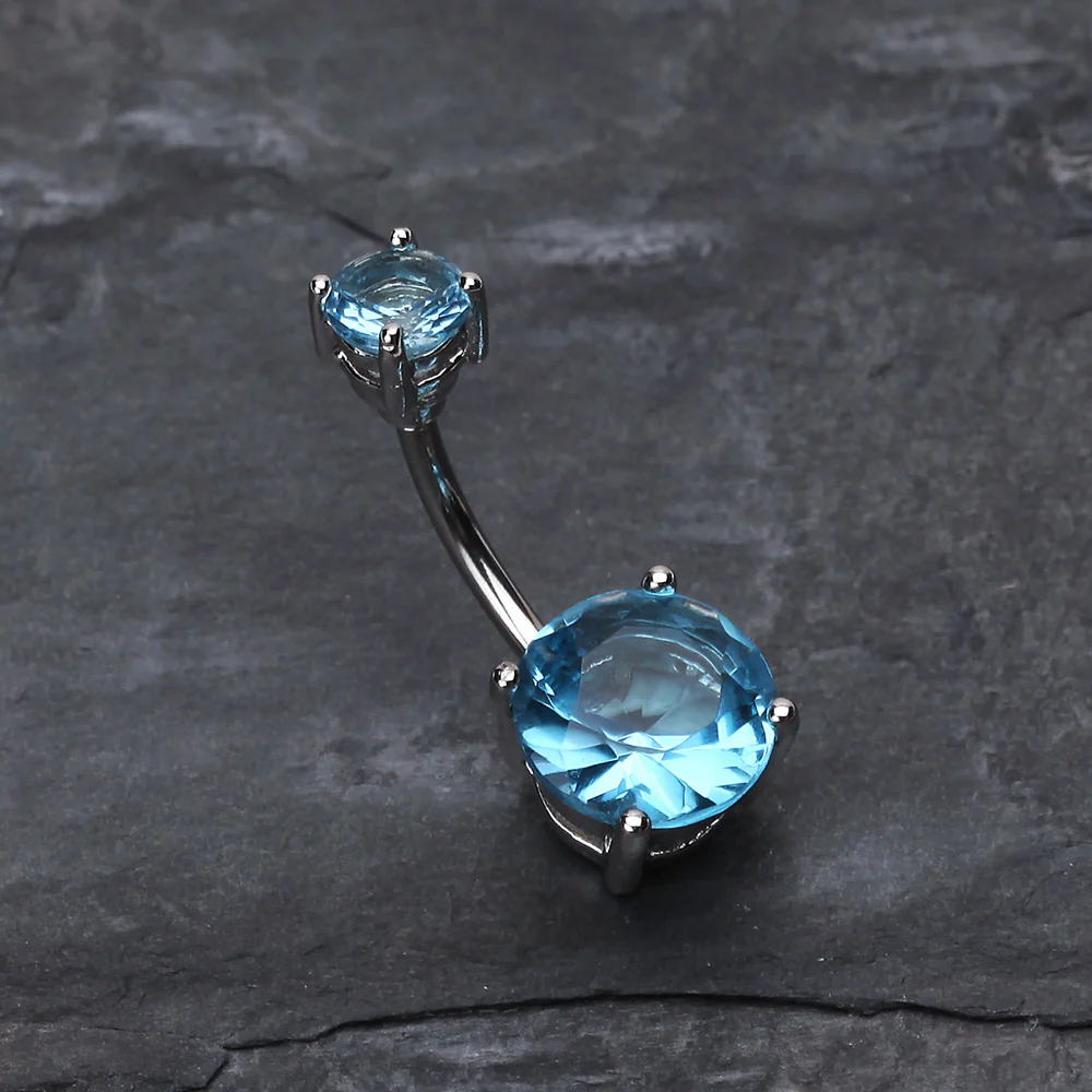 Brilliant Gem Sparkle Belly Ring - Image 3