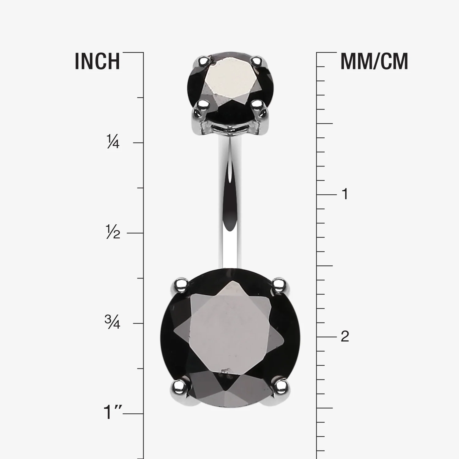 Brilliant Gem Sparkle Belly Ring - Image 2