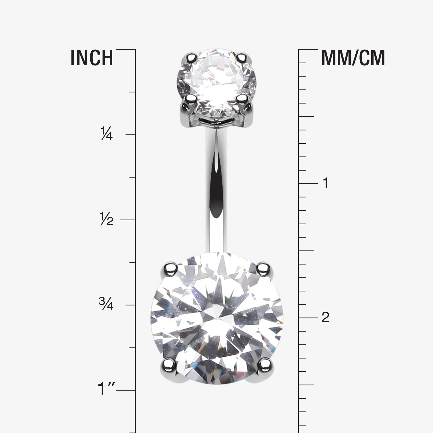 Brilliant Gem Sparkle Belly Ring - Image 2