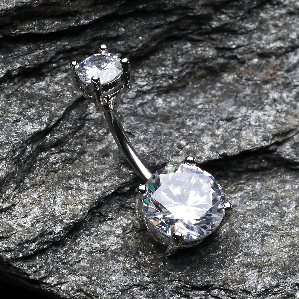 Brilliant Gem Sparkle Belly Ring - Image 3