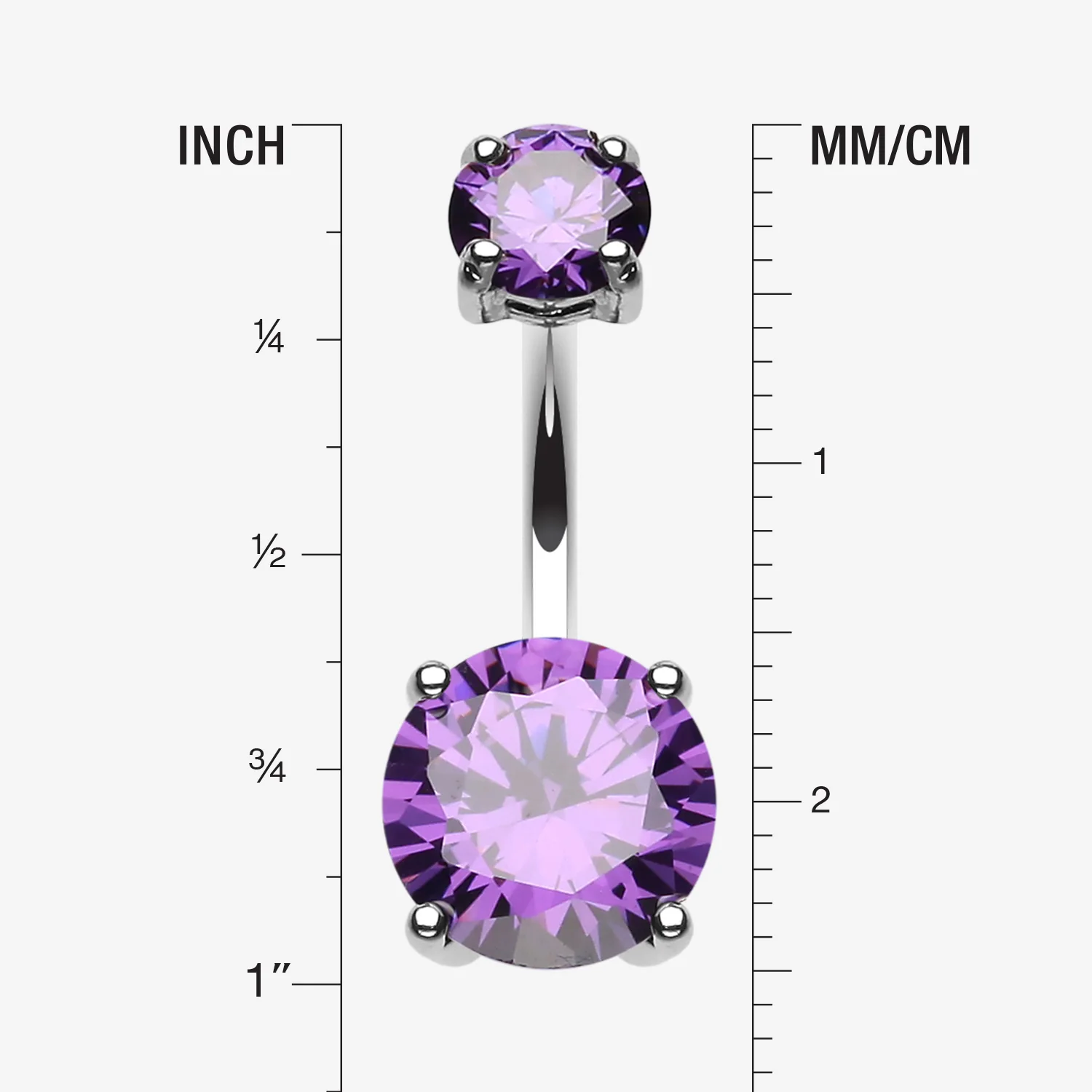 Brilliant Gem Sparkle Belly Ring - Image 2
