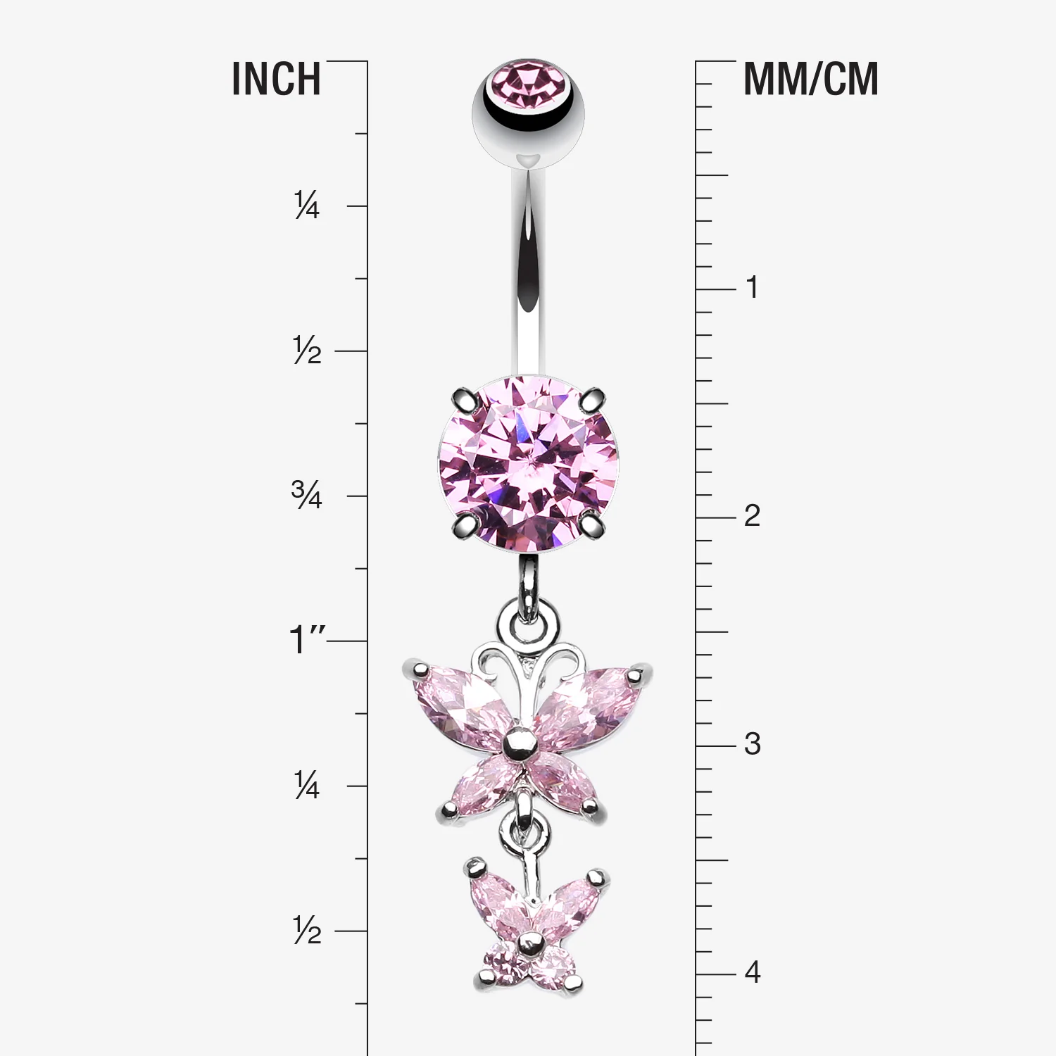Butterfly Besties Belly Button Ring - Image 2