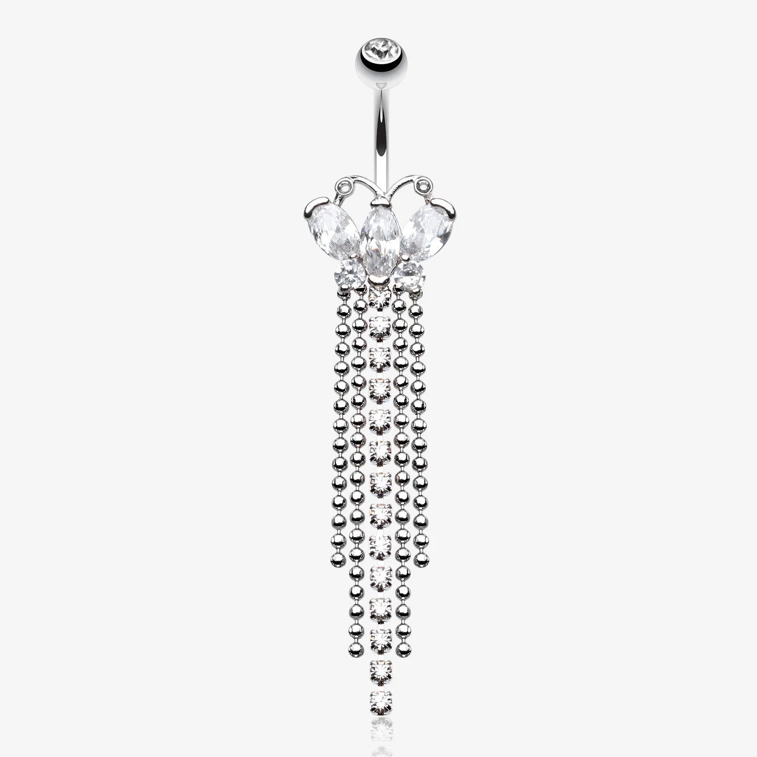 Butterfly Dazzle Showers Belly Button Ring