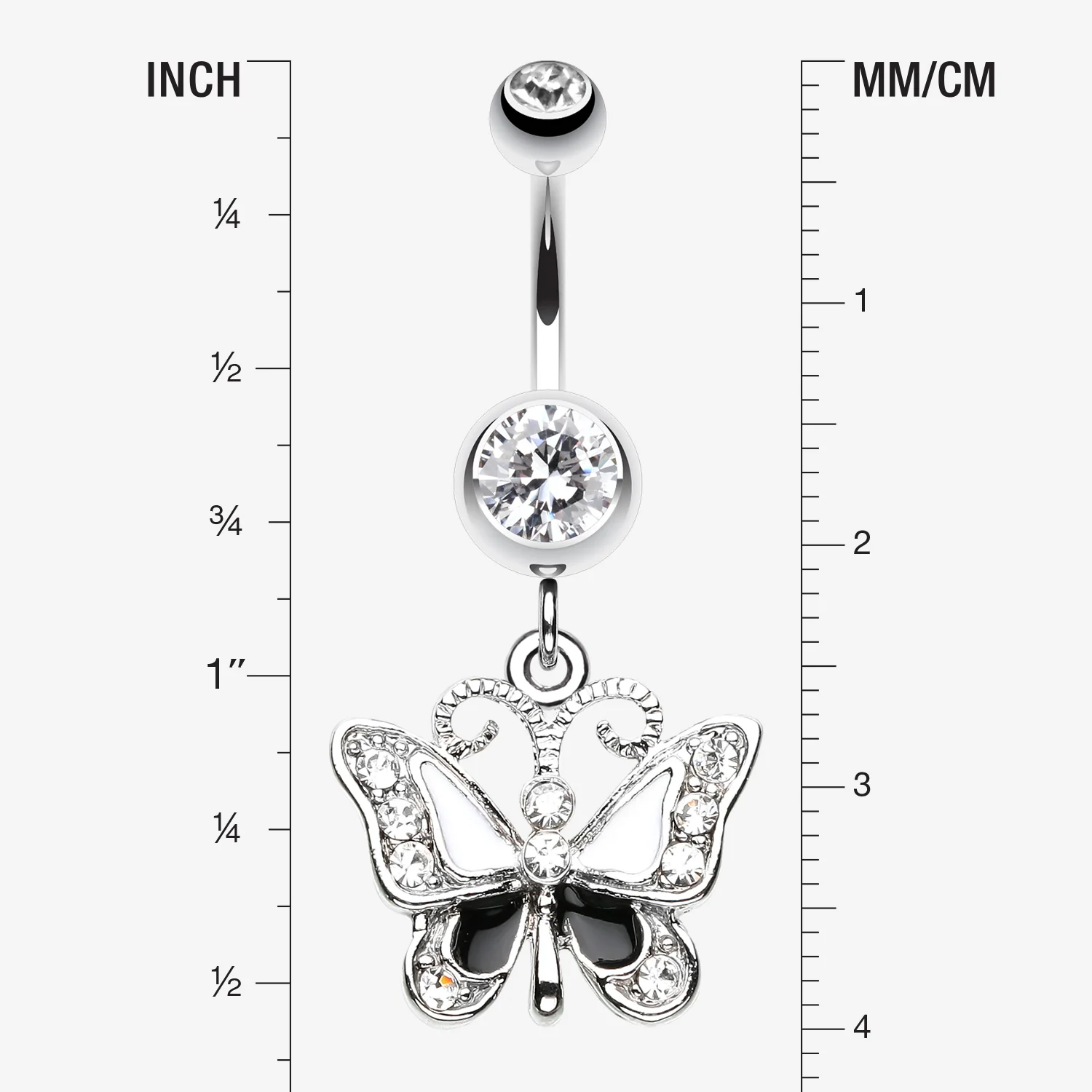 Butterfly Delight Belly Button Ring - Image 2