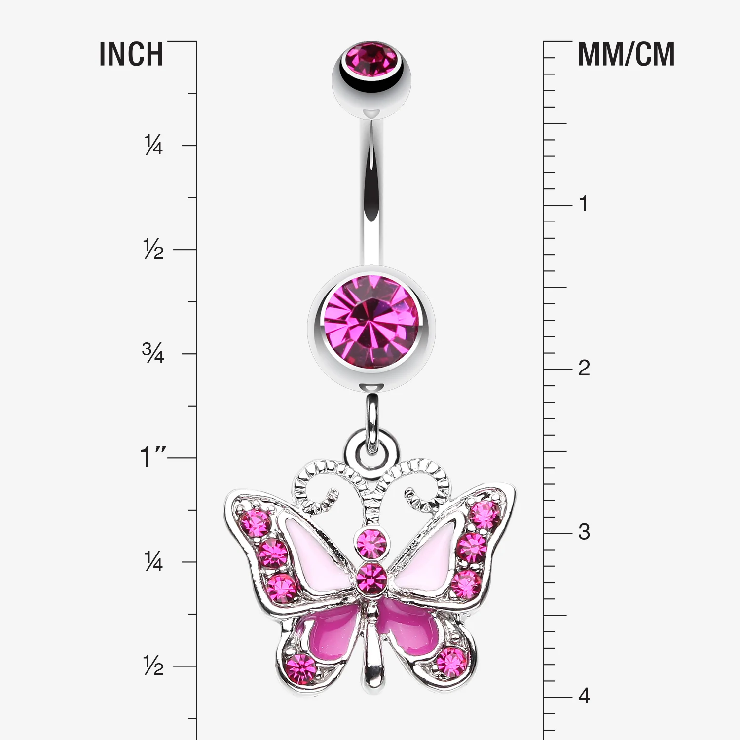 Butterfly Delight Belly Button Ring - Image 2