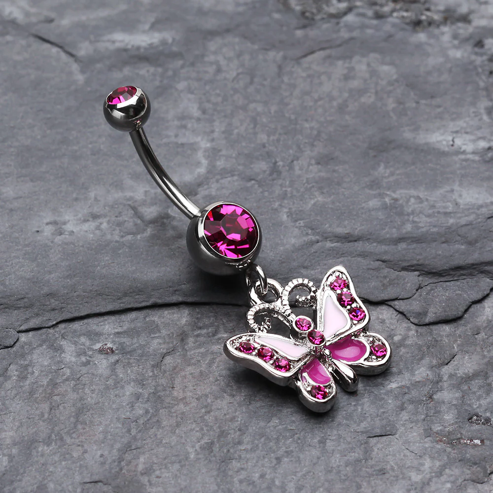 Butterfly Delight Belly Button Ring - Image 3