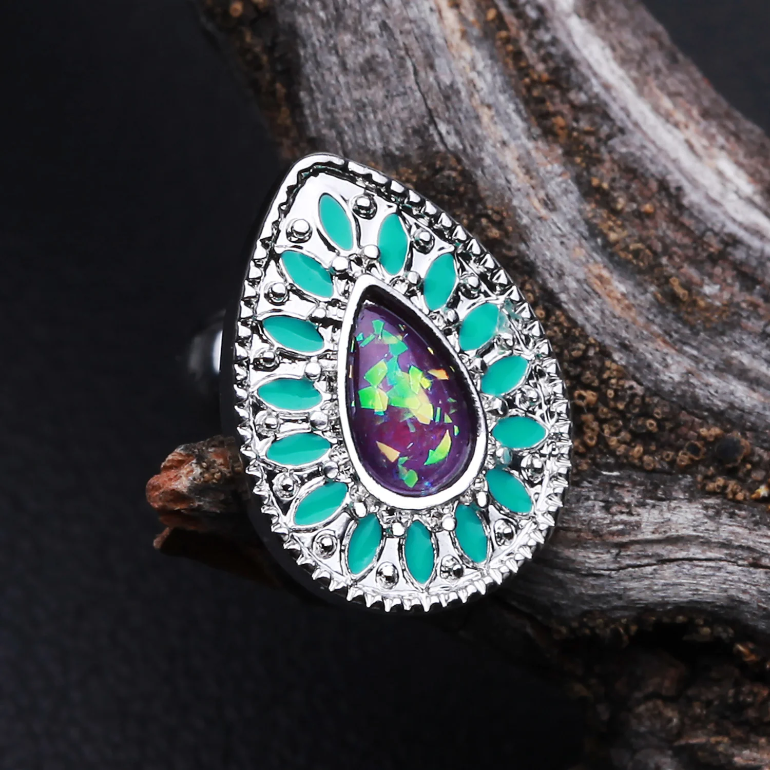 Chakra Opal Cartilage Tragus Earring - Image 2