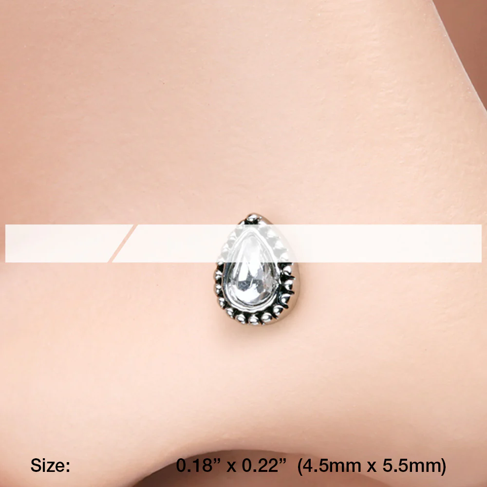 Chakra Sparkle L-Shaped Nose Ring - Image 3