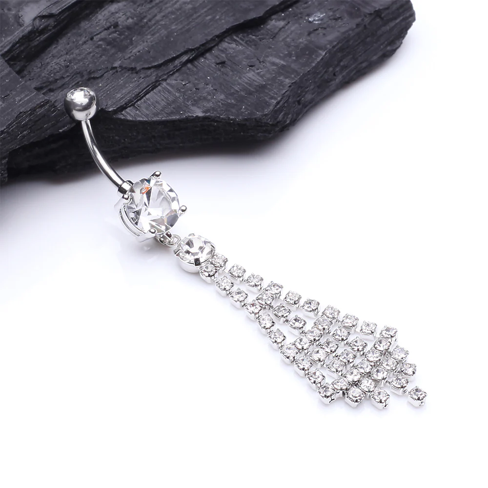 Chandelier Sparkle Belly Button Ring - Image 3