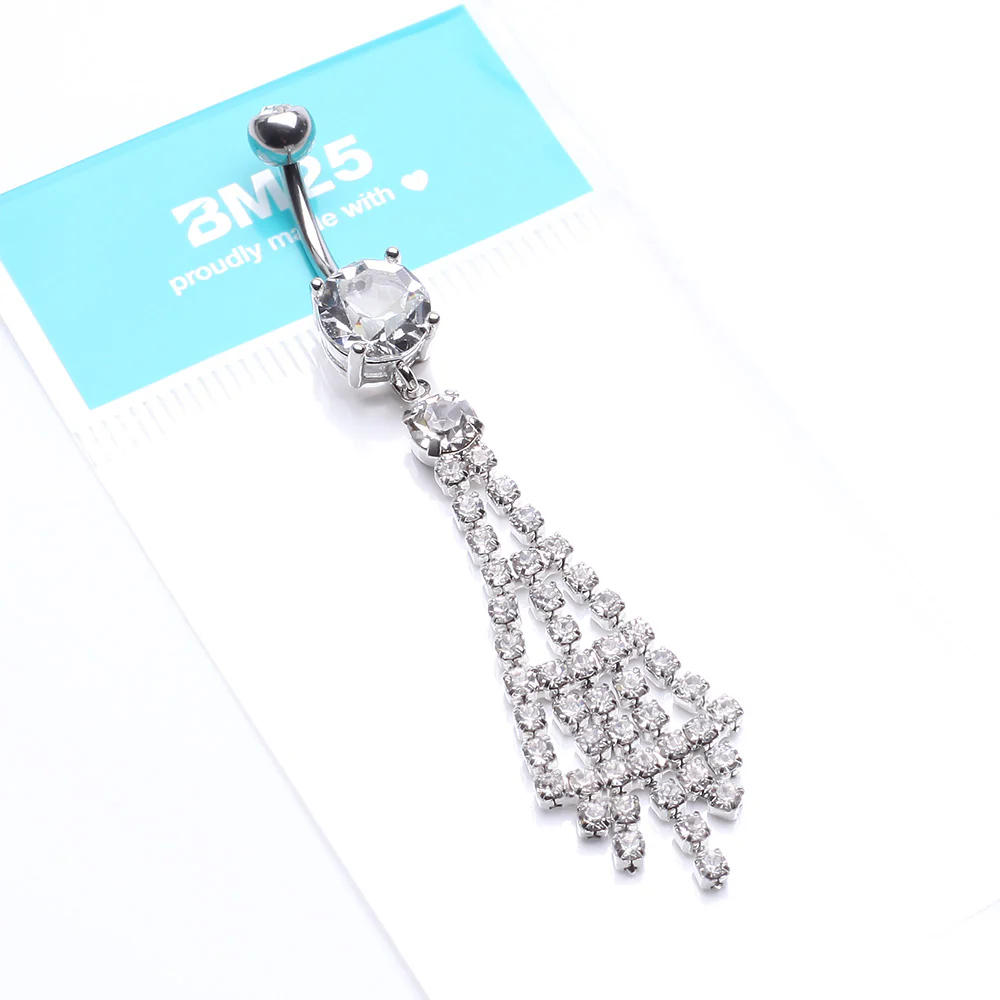 Chandelier Sparkle Belly Button Ring - Image 5