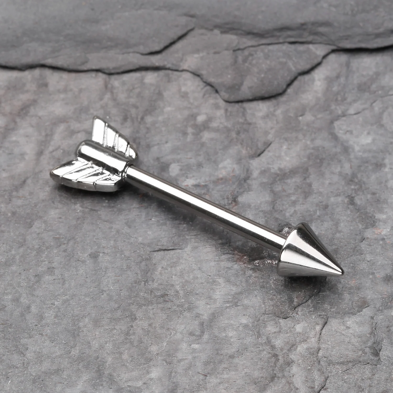 A Pair of Classic Arrow Nipple Barbell - Image 2