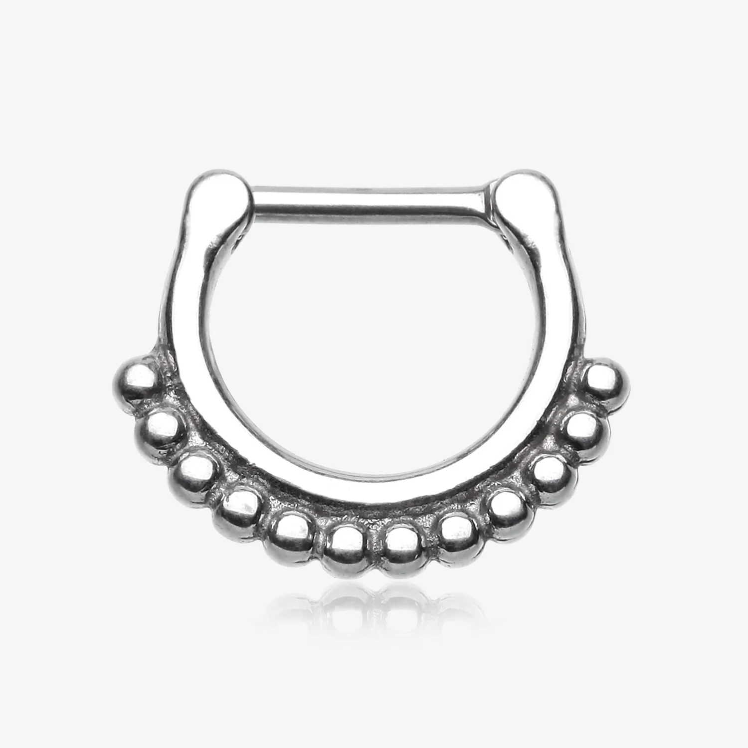 Classic Bali Tribal Beads Septum Clicker*