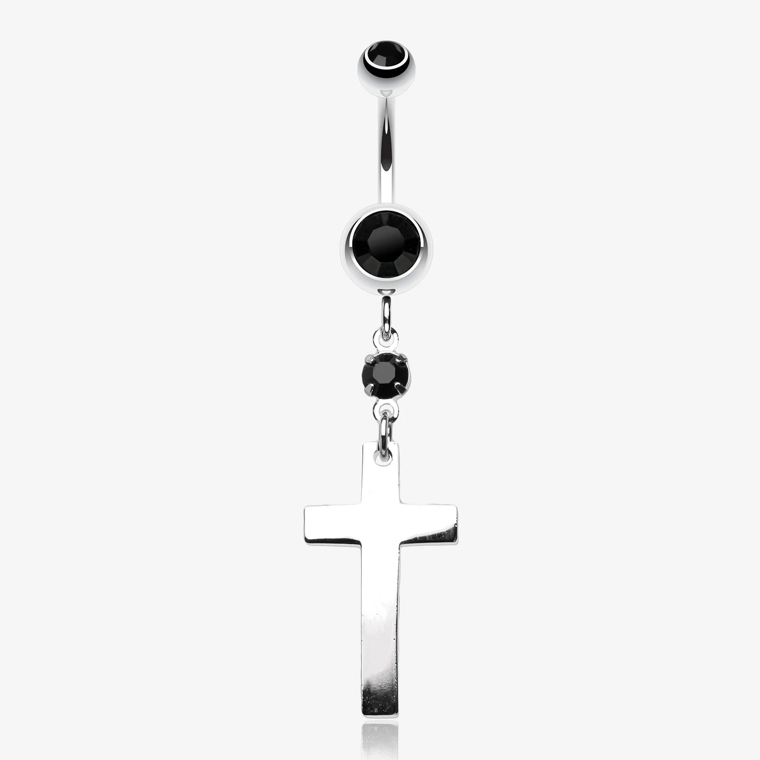 Classic Cross Belly Ring