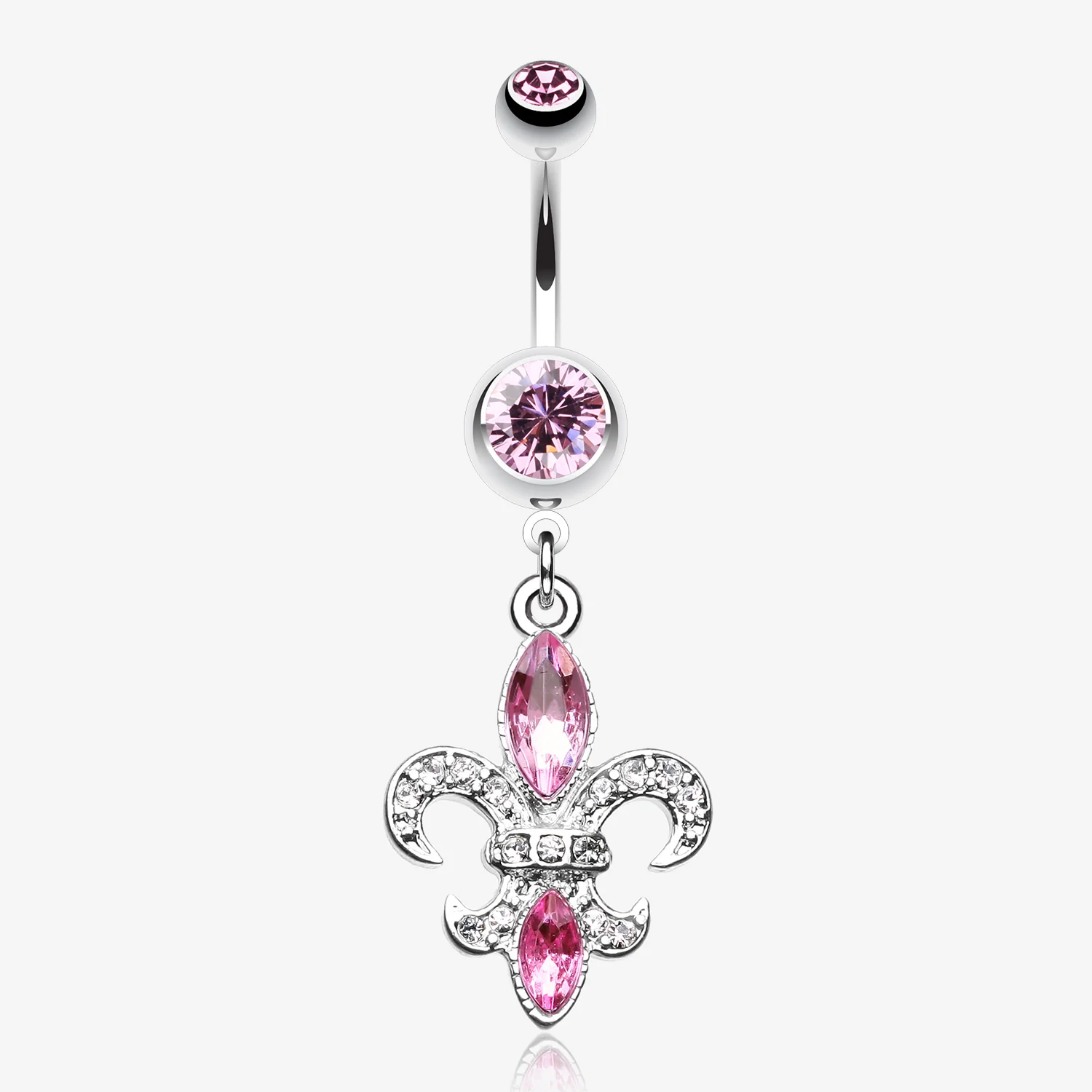 Classic Fleur de Lis Belly Ring