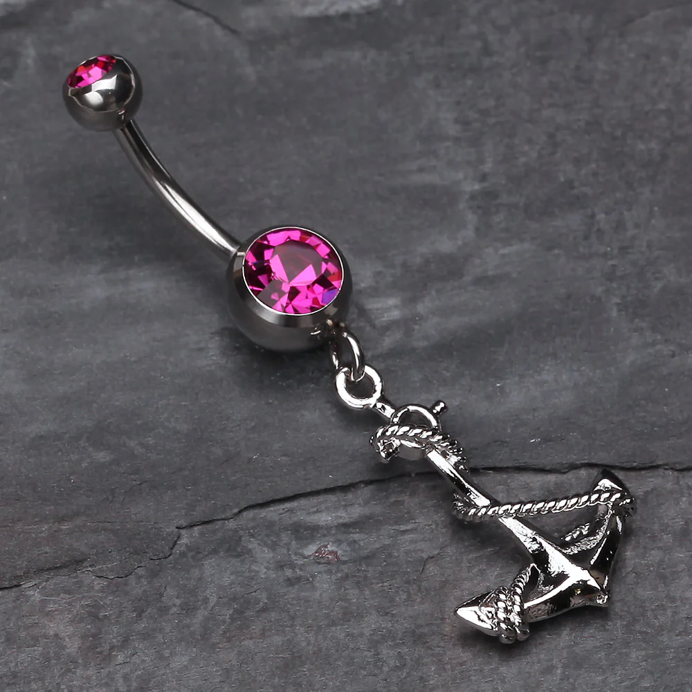 Classic Rope Anchor Belly Ring - Image 3
