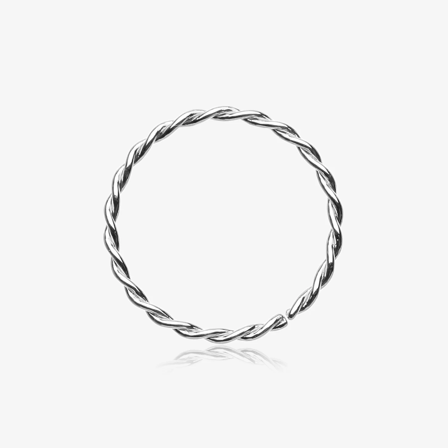Classic Twist Wire Steel Bendable Hoop Ring